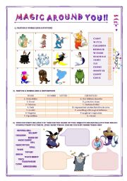 English Worksheet: MAGIC AROUND YOU - PART 1