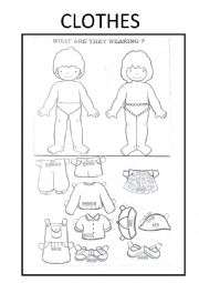 English Worksheet: CLOTHE