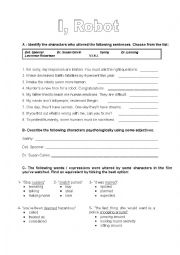 English Worksheet: I, Robot