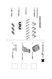 English Worksheet: classroom objects