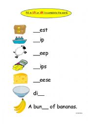ch and sh worksheet