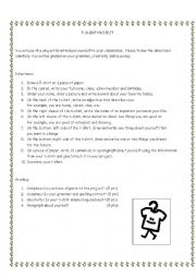 English Worksheet: T-shirt Project