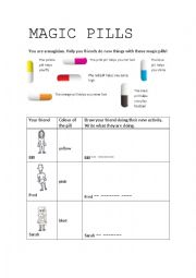 English Worksheet: Magic Pills