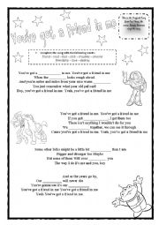 English Worksheet: Youve got a friend in me - Toy Story