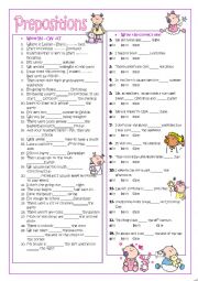 Prepositions: ON-IN-AT