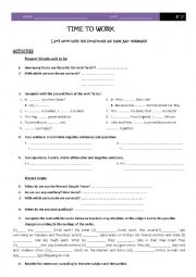 English Worksheet: present simple and present continuous