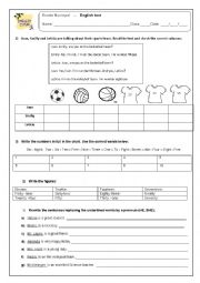 English Worksheet: Verb to be and numbers 