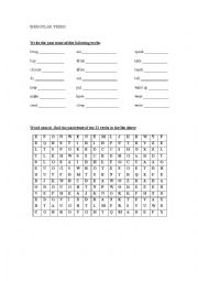 English Worksheet: irregular verbs