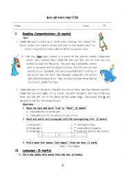 English Worksheet: end- of-term test 2 8th form