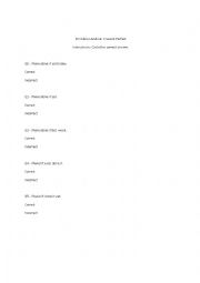 English Worksheet: Present Perfect- Quiz