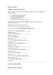 English Worksheet: Reported Speech