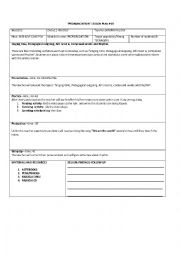 English Worksheet: LESSON PLAN TEMPLATE