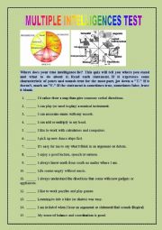 Multiple intelligences survey