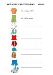 English Worksheet: Clothes