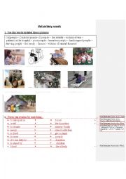 English Worksheet: VOLUNTARY WORK