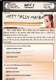 English Worksheet: SALLY MASON