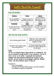 English Worksheet: Graffiti 