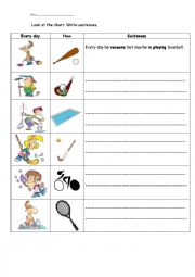 English Worksheet: Present Simple & Continuous