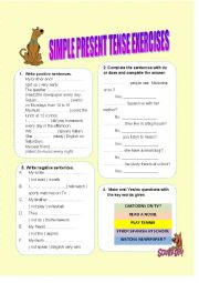 English Worksheet: Checking simple present!