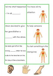 Body idioms 1/4