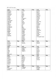 English Worksheet: excellent noun formation