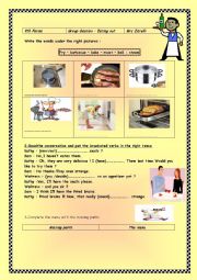 English Worksheet: Eating out group session activity(9th forms)