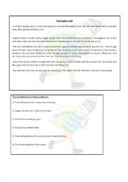 English Worksheet: The Praying Thief