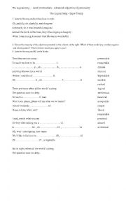 English Worksheet: The logical song