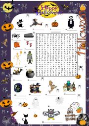 Halloween wordsearch