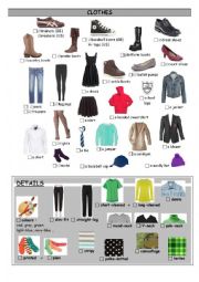 English Worksheet: Clothes