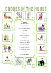 English Worksheet: Household Chores