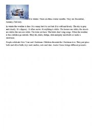 English Worksheet: winter