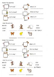 English Worksheet: FARM ANIMALS