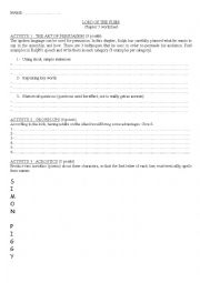 English Worksheet: Lord of the Flies (chapter 5)