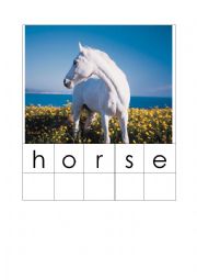 English Worksheet: construct a word