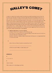 English Worksheet: Reading Text