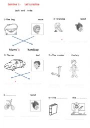 Genitive s - Lets practise