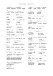 English Worksheet: Simple Present  Tense Multiple Choice Test