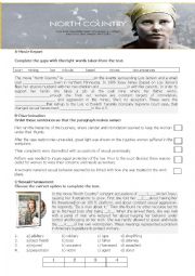 English Worksheet: North Country Film viewing