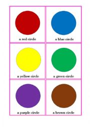 English Worksheet: Shapes & Colors 1