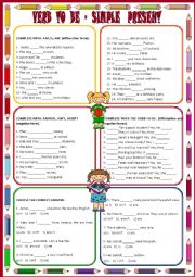 English Worksheet: VERB TO BE