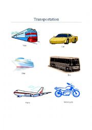 English Worksheet: Transportation