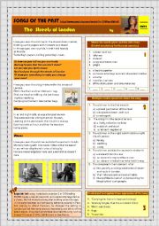 English Worksheet: SONGS OF THE PAST: THE STREETS OF LONDON by Ralph Mctell