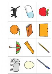 English Worksheet: Vocabulary 1. Class things,means of transport, toys  and other elemental things