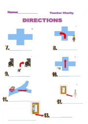 English Worksheet: GIVING DIRECTIONS- QUIZ 2- FROM THE DIRECTIONS PPT