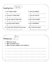 English Worksheet: Speaking Worksheet