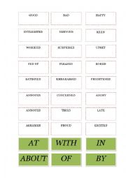 Adjectives with prepositions