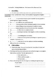 English Worksheet: SECTION FIVE 