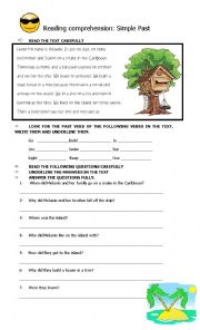 English Worksheet: Simple Past exercise