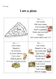 English Worksheet: I am a pizza 1